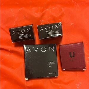 Avon True Color Blush & 2 Foundation Boxes. U by ungaro eyeshadow